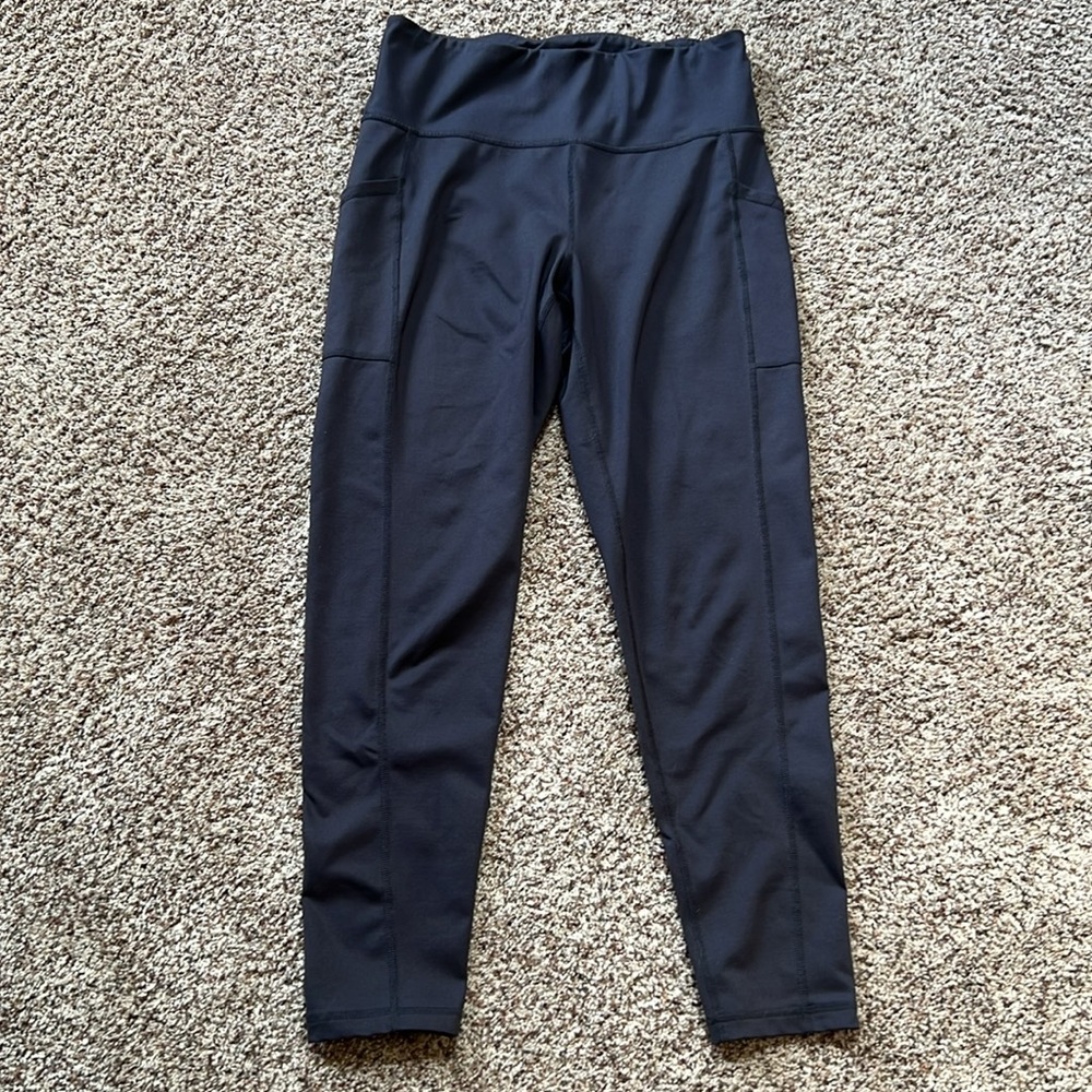 Ideology Dark Gray Athletic Leggings with Pockets Women’s Size M
